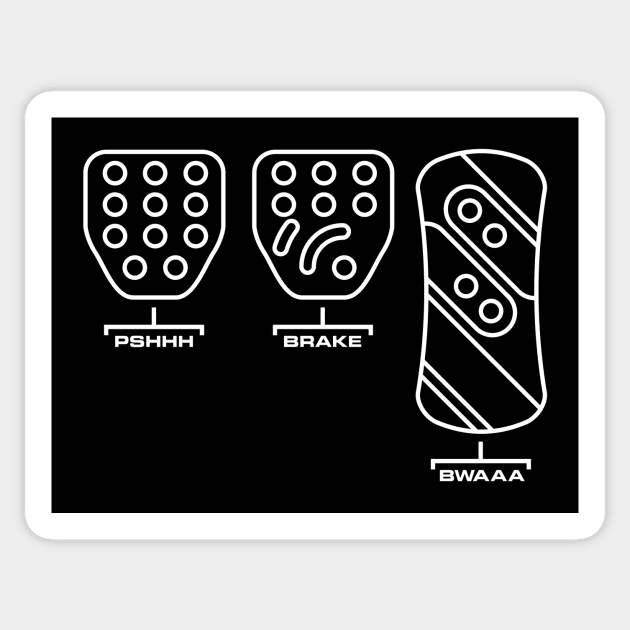 Mazda Pedals Sticker by FAKE NEWZ DESIGNS